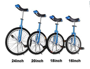 Single Wheel Unicycles Freestyle Unicycles, 24" Wheel Leakproof Tire Wheel Cycling One Wheel Bike for Teenagers Adults Outdoor Sports Fitness Exercise(24")