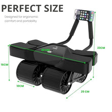 Load image into Gallery viewer, Ab Roller Home Gym Equipment – 4 Wheels Ab Wheel Muscle Roller with Built-in Tracker Ideal Exercise Equipment for Home
