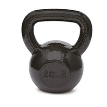 Load image into Gallery viewer, Amazon Basics Cast Iron Kettlebell for Strength Training, Textured Wide Handle, 50 Pounds, Black
