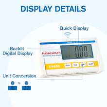 Load image into Gallery viewer, Helsevesen Professional Medical Bariatric Scale, 660 lb/300 kg Capacity, Wireless Digital Bathroom Scales, Low-Profile Heavy Duty Bariatric Scale with Anti-Slip Rubber Mat (DR660WL)
