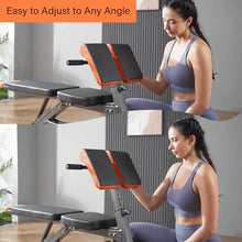 Load image into Gallery viewer, FITKS360 Roman Chair Hyperextension Bench-Adjustable Weight Bench 800LBS– Multi-Functional Full Body Workout Equipment: Hamstrings &amp; Lower Back – Foldable Multi-Purpose Workout Equipment for Home Gym
