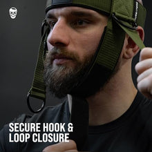 Load image into Gallery viewer, Gymreapers Neck Harness Weight Lifting - Neck Trainer Workout Equipment - Heavy Duty Stainless Steel Chain, Adjustable Neoprene Head Strap, Exercise Equipment for Strength &amp; Pain Relief
