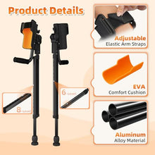Load image into Gallery viewer, FUSHIDE Adjustable Forearm Crutches for Adults – 10-Level Height Ergonomic Arm Crutches(1 Pair)
