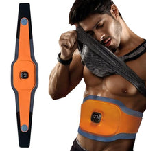 Load image into Gallery viewer, FDA Cleared EMS Belt - Ab Stimulator Belt with 10 Programs for Fat Burning &amp; Muscle Toning - Rechargeable EMS Unit for Men &amp; Women to Sculpt Abs
