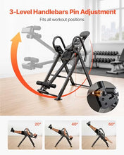 Load image into Gallery viewer, VEVOR Inversion Table, 300 lbs Capacity Heavy Duty Back Inverter Stretcher, Inverted Table with Stable Structure, Dual-Roller Locking, Decompression Tables for Shoulders, Neck, Back, Knees
