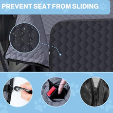 Load image into Gallery viewer, ZRRAJOY Dog Car Seat Cover for Back Seat, Waterproof Protector with Side Flaps, Scratchproof Hammock, Non-Slip Bottom for Cars/Trucks/SUVs (Grey)
