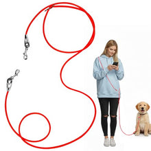 Load image into Gallery viewer, Léwind 8.2ft Hands Free Dog Leash,Versatile Waist &amp; Crossbody Lead for Medium Dogs,Waterproof &amp; Adjustable for Running Jogging Walking, 360° Swivel Metal Buckle (Red)
