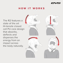 Load image into Gallery viewer, EVS Sports R2 Neck Support | Karting, Motocross &amp; Off-Road | Lightweight Impact Foam | Black/Hi-Viz | Youth
