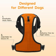 Load image into Gallery viewer, No Pull Dog Harness, No-Choke Soft Padded Reflective Dog Vest Harness with Front Clip &amp; Top Handle, 2 Quick-Release Buckles, Adjustable for Small Medium Large Dogs
