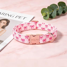 Load image into Gallery viewer, ARING PET Girl Dog Collar for Puppy Small Medium Large Dogs-Pink Bow M
