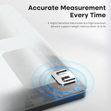 Load image into Gallery viewer, GE Smart Scale for Body Weight, BMI, Fat, Muscle Mass, Digital Bathroom Scales 500lbs Bluetooth 11.8" Large Platform Weighing Machine Health Monitor with App, White
