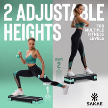 Load image into Gallery viewer, Adjustable Height Aerobic Stepper Set, Multiple Bundle Options
