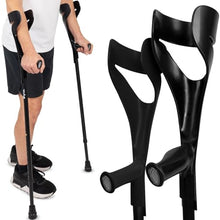 Load image into Gallery viewer, Vive Forearm Crutches (Pair) - Adjustable, Lightweight Arm Crutches Forearm for Adults

