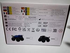 Amphibious Remote Control Car for Kids, 1:16 RC Trucks 4WD Offroad All Terrain, DIY Pick-up Toys Waterproof Monster Truck,60Mins+ Play Time