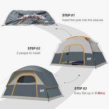 Load image into Gallery viewer, CAMPROS CP Tents for Camping 2/4/6 Person, Waterproof Windproof Dome Tent
