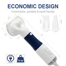 Load image into Gallery viewer, 3-in-1 Dog Hair Dryer with Slicker Brush for Small and Medium-Sized Dogs and Cats Pet Hair Dryer Dog Blow Dryer Portable Overheat Protection Adjustable Temperature
