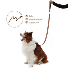 Load image into Gallery viewer, Soft Leather 4ft Dog Collar and Leash Set,Stylish 4ft PU Leather Dog Training Leash, Adjustable Durable Pet Collars with Quick Release Buckle for Large Dogs,Medium Dogs,Terracotta (terracotta, 4 feet)

