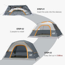 Load image into Gallery viewer, CAMPROS CP Tents for Camping 2/4/6 Person, Waterproof Windproof Dome Tent
