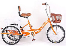Load image into Gallery viewer, Adult Tricycle - 3 Wheel Bikes for Adults Shopping Adult Tricycles Single Speed for Adult Trikes 20 Inch 3 Wheel Bikes, Women
