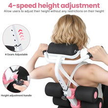 Load image into Gallery viewer, Mini Inversion Table, Adjustable Back Stretcher Table for Pain Relief, Foam Roller, 350 Lbs Load Capacity Home Gym Ergonomic Lumbar Decompression Tables Improve Posture &amp; Spinal Health Pink Black
