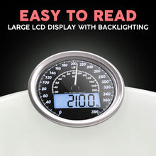 Load image into Gallery viewer, Thick Tempered Glass + Extra Large Display + Easy to Read Digital Bathroom Scale + New - White
