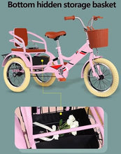 Load image into Gallery viewer, 3 Wheels Bicycle for Traveling and Hanging Out, Cruiser Bike with Pneumatic tire Spoke Wheel, Rickshaw Tricycle
