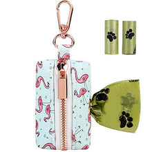 Load image into Gallery viewer, ARING PET Dog Waste Bag Dispenser, Cotton Doggy Poop Bags Holders Attach to Any Leashes, Portable Washable Plaid Pet Waste Pouch Dispenser with Metal Zipper
