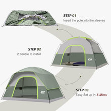 Load image into Gallery viewer, CAMPROS CP Tents for Camping 2/4/6 Person, Waterproof Windproof Dome Tent
