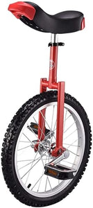 18-Inch Unicycle, Adjustable Height, Manganese Steel Frame, Skidproof Mountain Tire for Weight Loss & Fitness Training