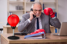 Load image into Gallery viewer, Tech Tools Stress Buster Desktop Punching Bag - Suctions to Your Desk, Heavy Duty Stress Relief Ball, Funny Office Gifts for Boss or Coworker Men and Women
