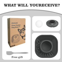 Load image into Gallery viewer, JOJDZD Dog Lick Bowl with Interactive Rolling Ball &amp; Slow Feeder s,Grey
