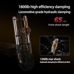 Electric Scooter Dual Braking E-ABS Disc Brake Urban Mobility with Dirt-Bike Aesthetics, Zero-Emission / 60V38AH Battery