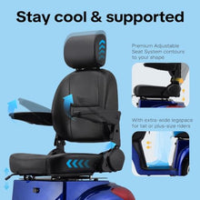 Load image into Gallery viewer, Super Large Electric 3 Wheel Mobility Scooters, Heavy Duty 800W Wheelchair Device, 25 Miles Long Range, All Terrain Mobility Scooter，Speed Adjust, Remote Key,Receive Ready to Ride (3 Wheel-Blue)
