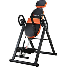 Load image into Gallery viewer, Teclor Inversion Table for Back Pain Relief, 350 lbs Capacity Strength Training Inversion Equipment, Decompression Table for Pain Therapy Training with Safe Belt &amp; Comfortable Ankle Holders
