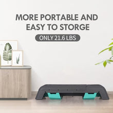 Load image into Gallery viewer, leikefitness Exercise Step Platform, Multifunctional Aerobic Deck with Cord and Adjustable Dumbbell &amp; Weight Bench, Fitness Equipment for Workout Home Gym, GM5821 (Black)
