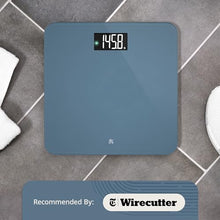 Load image into Gallery viewer, Greater Goods AccuCheck Digital Scale for Body Weight - Accurate Digital Bathroom Scale with High-Precision Sensors, Large Easy-to-Read Backlit Display, 400 lb Capacity, Auto Step-On (Stone Blue)
