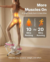 Load image into Gallery viewer, Merach Rocking Steppers for Exercise at Home, 3D Motion Stair Stepper with Resistance Bands for Full Body Workout &amp; Low-Impact Balance, 330 LBS Loading Capacity Exercise Equipment
