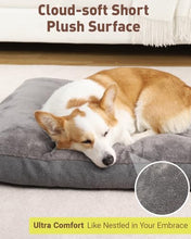 Load image into Gallery viewer, NUPIDA Dog Bed for Crate for Large Dog, Machine Washable Bed XL Crate Plush Pet Kennel Pad with Non-Slip Bottom, Pet Sleeping Mat, 41x27 inch, Dark Gray
