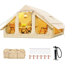 Load image into Gallery viewer, Inflatable Tents with Canopy, Blow Up Tent for Camping 2-4 People
