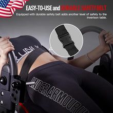 Load image into Gallery viewer, HARISON Inversion Table for Back Pain Relief - Decompression Back Stretcher, 350LBS Capacity Strength Training Inversion Equipment, Decompression Table with Safe Belt &amp; Comfortable Ankle Holders
