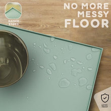 Load image into Gallery viewer, Dog Food Mat - 24x15 Raised Edges Dogs Mat for Food and Water Prevent Spill, Waterproof Cat Food Mats Protect Floors, Easy Clean Dog Bowl Mats for Food and Water, Silicone Pet Feeding Placemats
