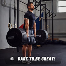 Load image into Gallery viewer, LIONSCOOL 7ft Olympic Barbell (Silver Chrome, 1500LBS, No Center Knurl)
