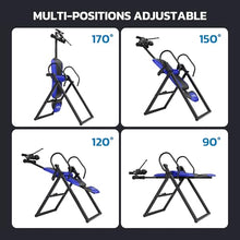 Load image into Gallery viewer, YOLEO ITX320 Inversion Table for Back Pain 2026 Foldable Inversion Table w/Removable Lumbar Pad, Reversible Ankle Holders, Easy Assembly
