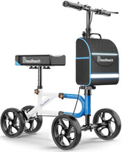 Load image into Gallery viewer, Knee Scooter，Knee Scooter for Adults for Foot Surgery，Knee Walker for Foot Injuries Compact Crutch Alternative with Dual Braking System (Blue)
