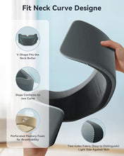 Load image into Gallery viewer, Neck Brace for Sleeping, for Relief Neck Pain and Provide Support Soft Cervical Collar, Neck Support Keep Vertebrae Stable &amp; Aligned Relief of Cervical Spine Pressure Gray (Medium Size)
