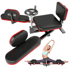 Load image into Gallery viewer, TDH Leg Stretcher, 220LBS Stretcher Machine,200° Adjustable Split Machine, Flexibility Stretching Equipment to Relieving Leg Muscl,Exercise for Everyone (Red-Black)
