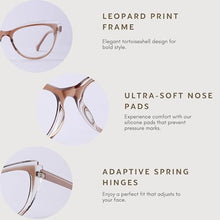 Load image into Gallery viewer, DOERAYMI Blue Blockers Glasses for Women, Bluelight Glasses with Cat Eye Frame for Style, Comfort, Eye Strain Relief (Cat Eye, trasparent brown)
