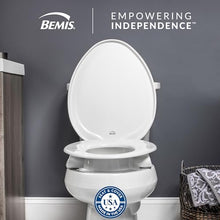 Load image into Gallery viewer, Bemis Assurance 3" Raised Toilet Seat for Seniors, Therapist Preferred for Safety, Secure Hinges, Clean Shield Guard, Elongated, White
