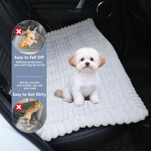 Load image into Gallery viewer, Dog Car Seat Waterproof Bed Cover Non-Slip Car Back Seat Soft and Comfortabl Pet Bed Mat Car Blanket for Travel Backseat Extender Seat Covers Dog Bed for Cars Trucks and SUVs (White Cover 23.6” x 51”)
