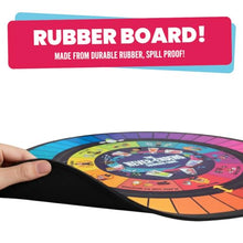 Load image into Gallery viewer, The Never-Ending Drinking Game Board Game For Adults 21+ – Dice &amp; Dare Party Game for 2+ Players, Funny Adult Drinking Game for Parties, Pregames &amp; Birthday Game Night, Spill-Proof Rubber Board
